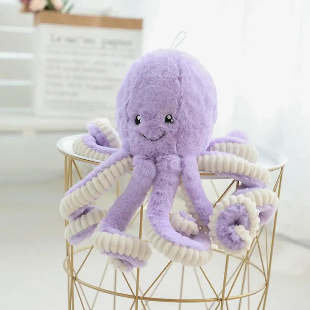 Pulpo Morado Pequeño de Peluche_18 cm