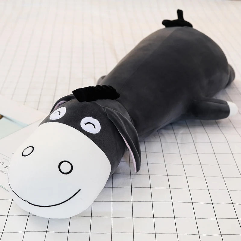 Burro Gris Oscuro Gigante de Peluche_115 cm