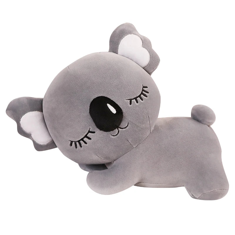 Koala Dormilón Gris de Peluche para Bebé_35 cm