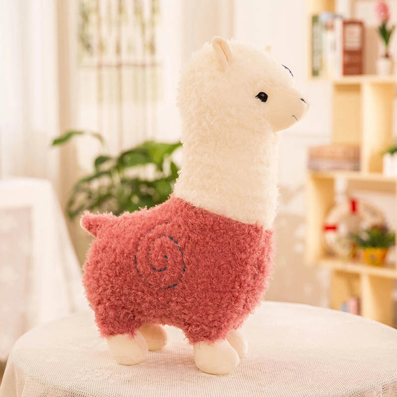 Alpaca Rosa de Peluche_28 cm