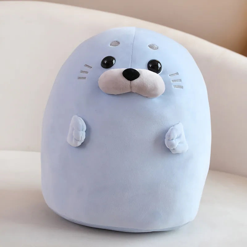 Foca Azul Squishy de Peluche_30 cm