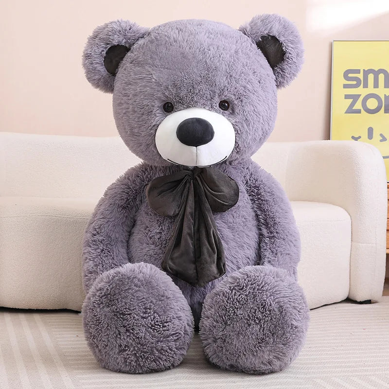 Oso Gris Oscuro Gigante de Peluche_100 cm
