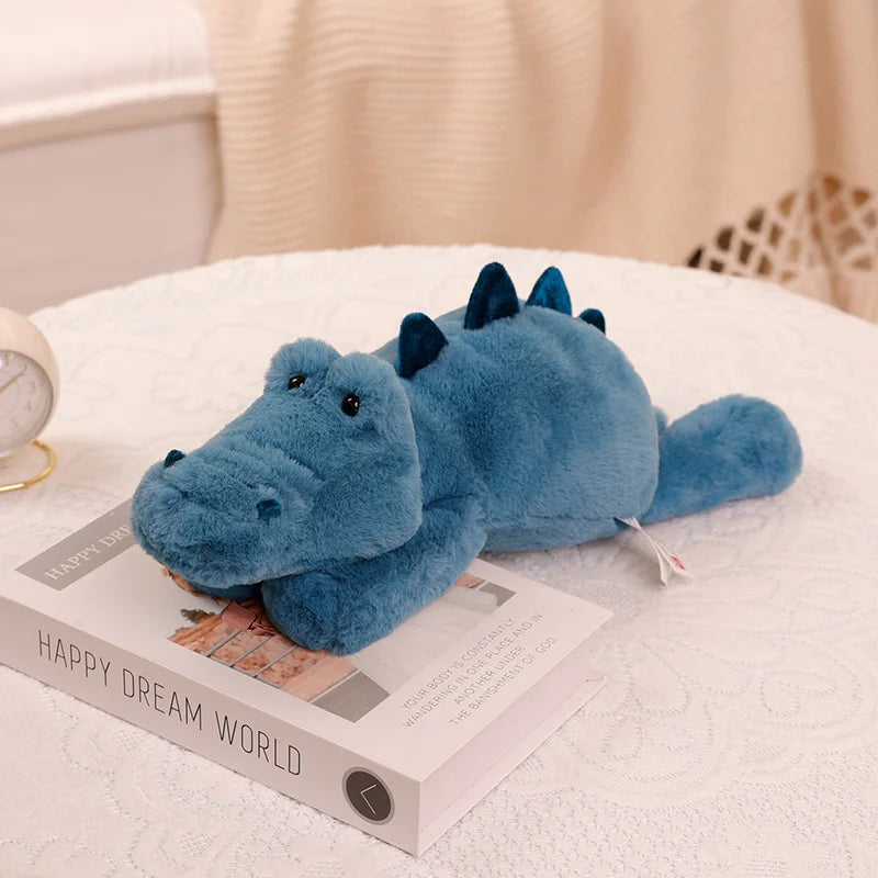 Cocodrilo Azul Grande de Peluche_55 cm
