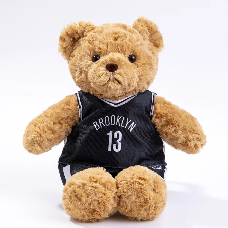 Oso con Uniforme de Baloncesto Pequeño de Peluche_25 cm