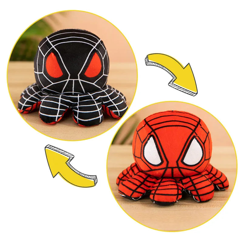 Spiderman Rojo y Negro de Peluche_20 cm