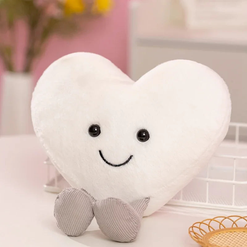 Corazón Blanco Pequeño de Peluche_18 cm