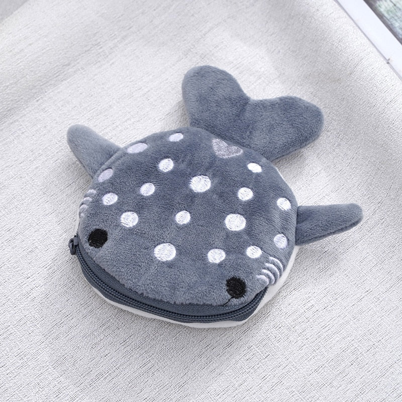 Tiburón Monedero de Peluche_13 x 12 cm