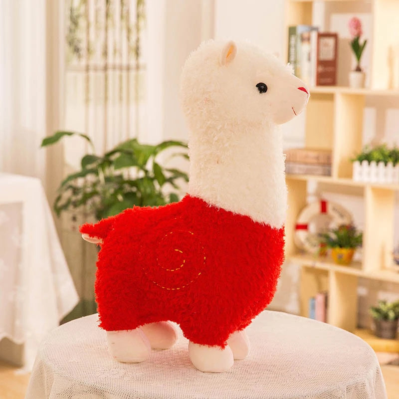Alpaca Roja de Peluche_28 cm