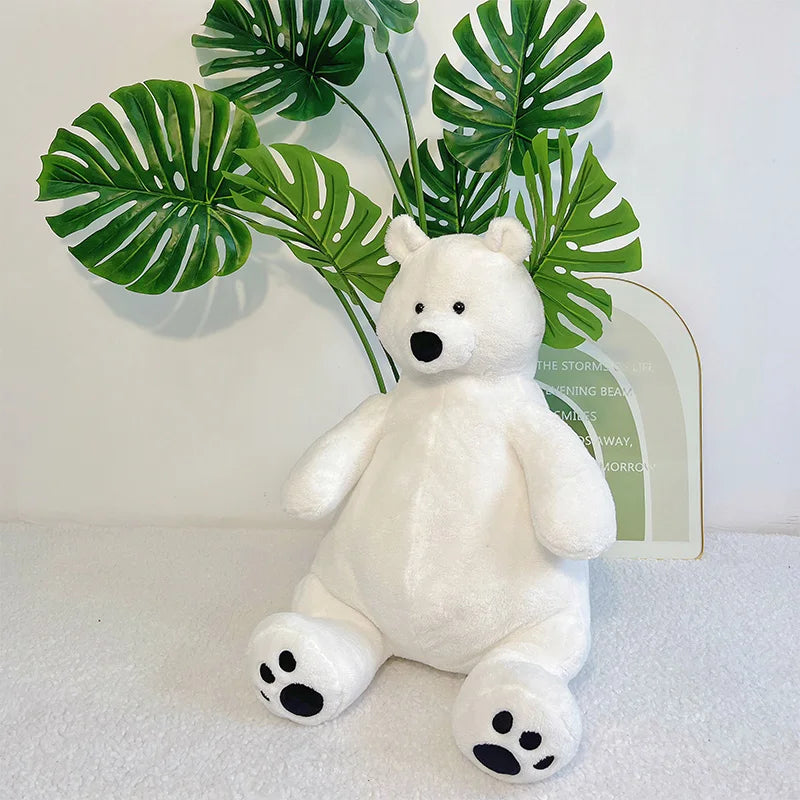 Oso Polar Gordito Grande de Peluche_60 cm