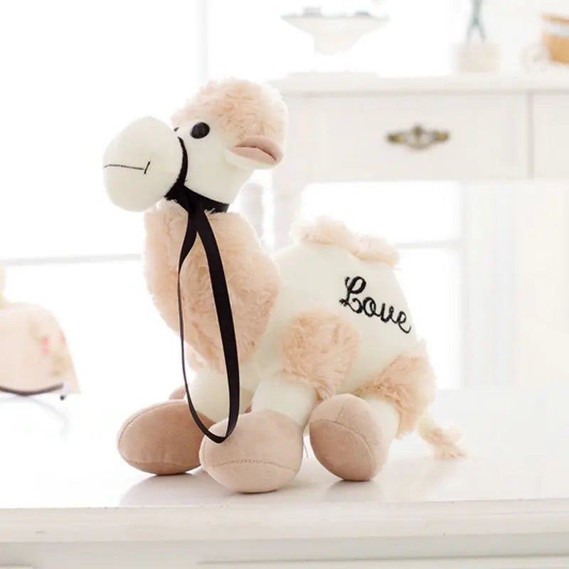 Camello con Cuello Beige de Peluche_20 cm