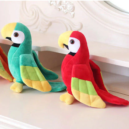Loro Rojo y Amarillo de Peluche - 20 cm