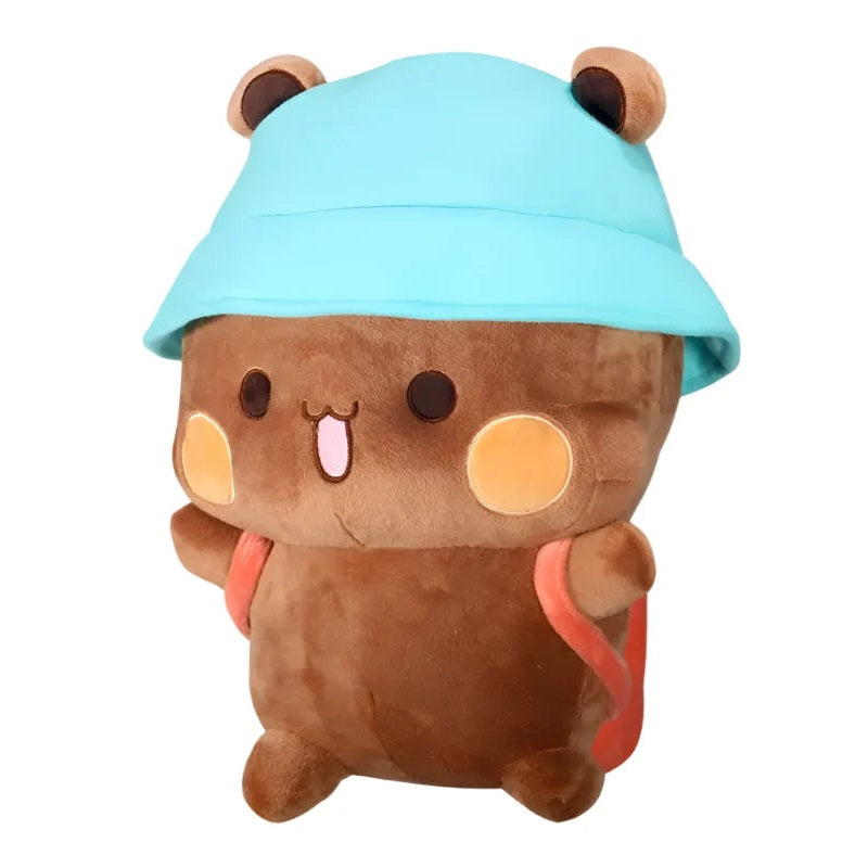 Oso con Gorro Pequeño de Peluche - 20 cm