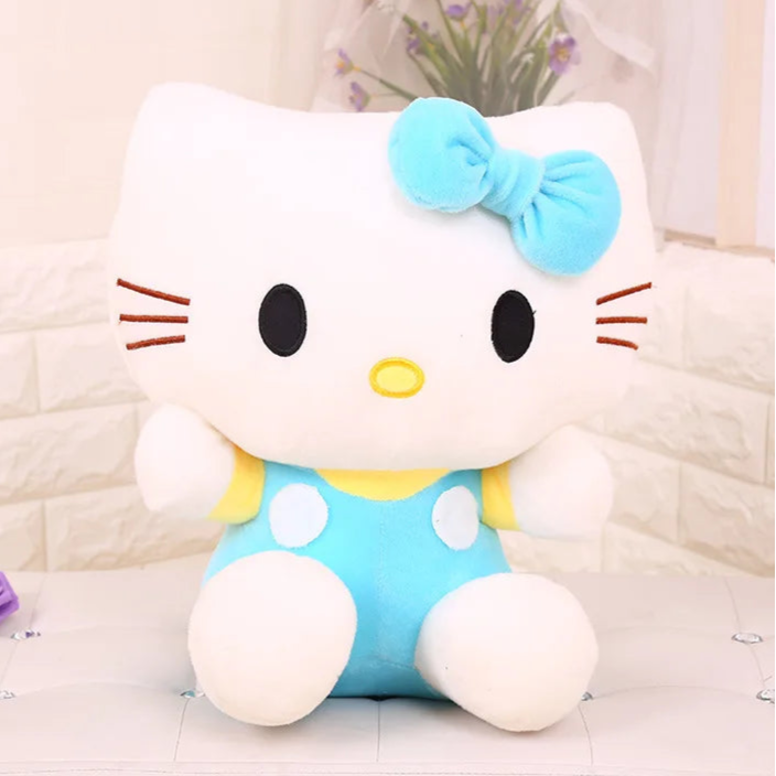 Hello Kitty Vestida de Azul de Peluche_20 cm