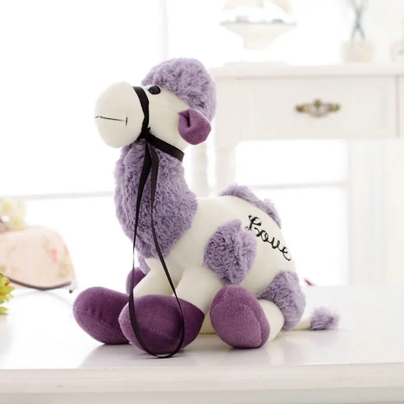 Camello con Cuello Azul de Peluche_20 cm
