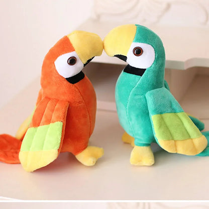 Loro Verde y Amarillo de Peluche - 20 cm
