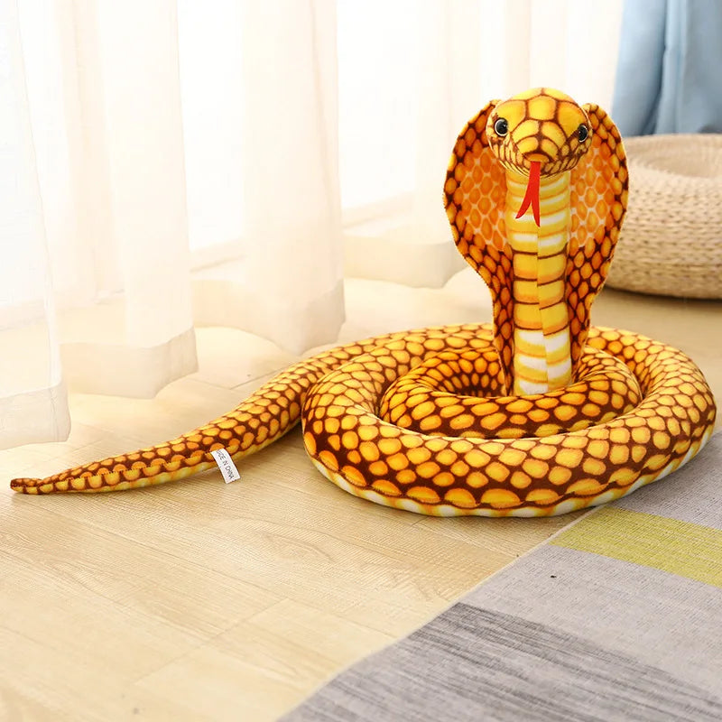 Cobra Amarilla Grande de Peluche_80 cm