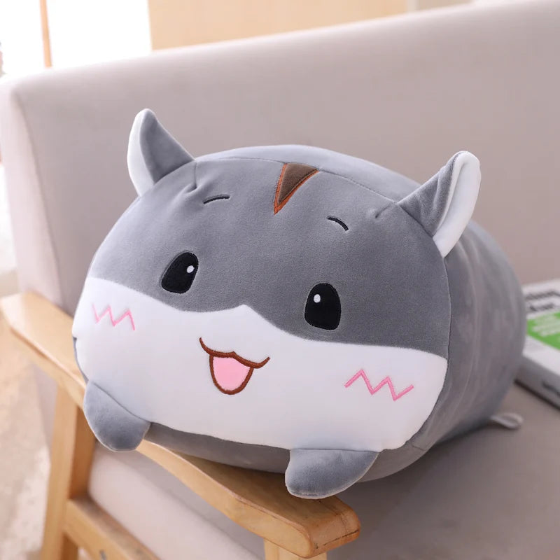 Hámster Gris Squishy de Peluche_20 cm