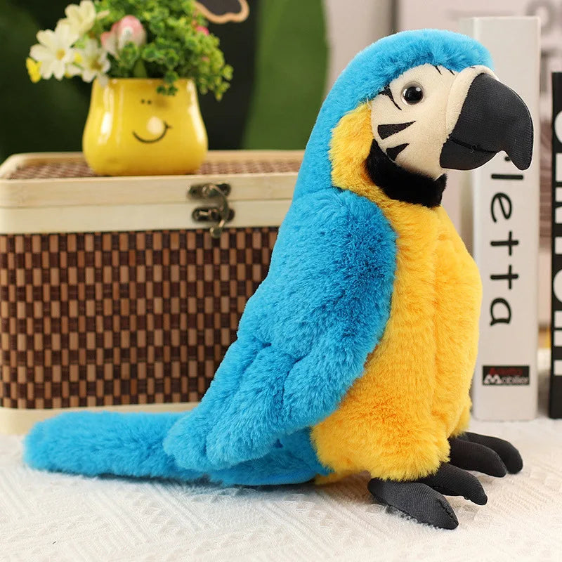 Loro Azul y Amarillo de Peluche_25 cm_3