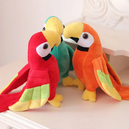 Loro Rojo y Amarillo de Peluche - 20 cm
