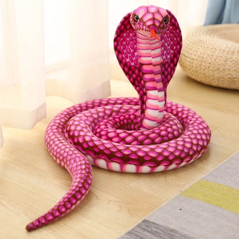 Cobra Rosa Gigante de Peluche_170 cm