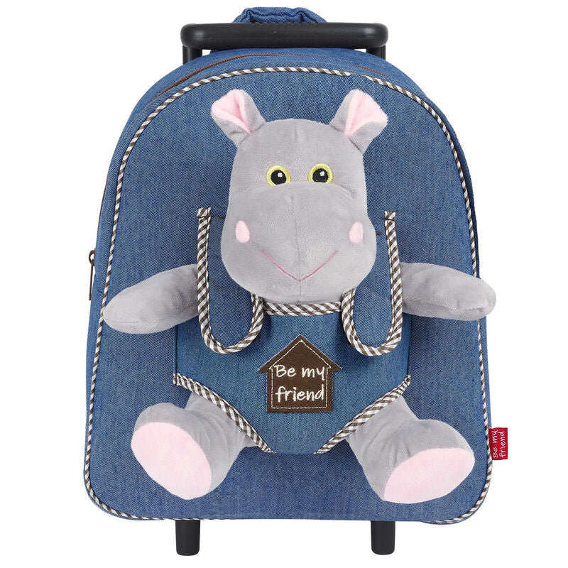 Hipopótamo de Peluche más Trolley 1