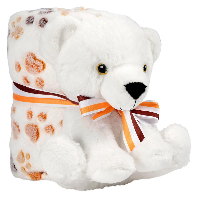 Oso Polar de Peluche más Manta Suave 1