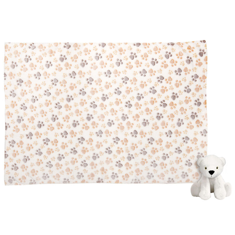 Oso Polar de Peluche más Manta Suave 3