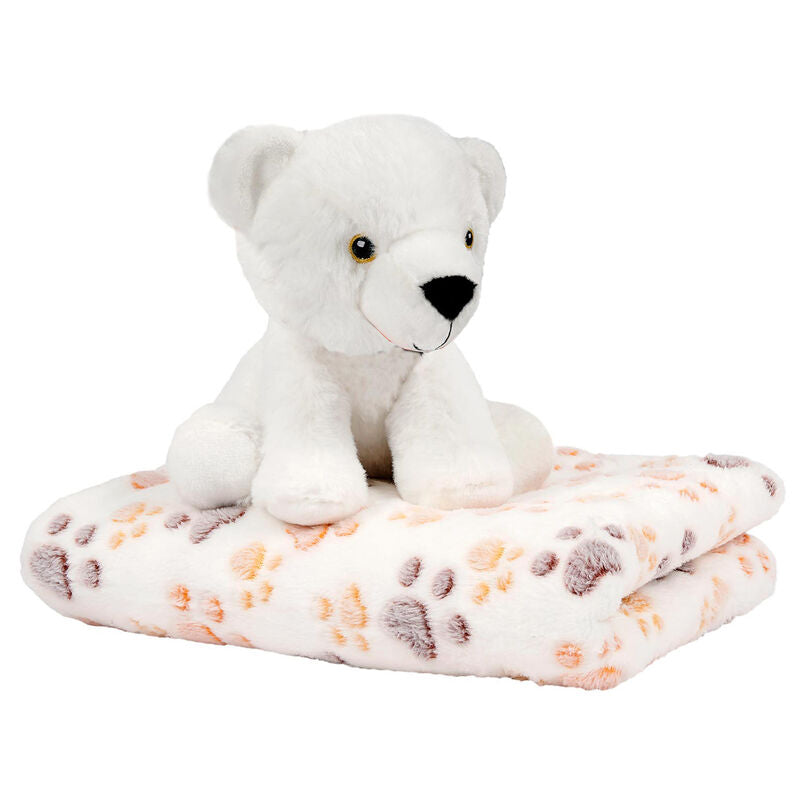 Oso Polar de Peluche más Manta Suave 4