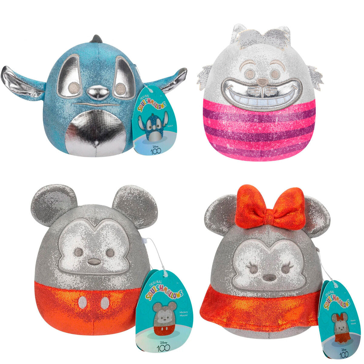 Surtido 4 Pequeños Peluches Clásicos Disney Glitter 2