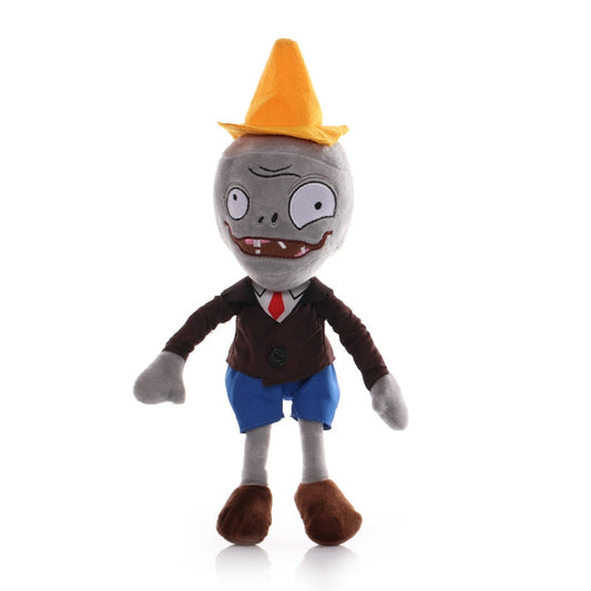 Zombie con Cono en la Cabeza de Peluche de Plants Vs Zombies_30 cm