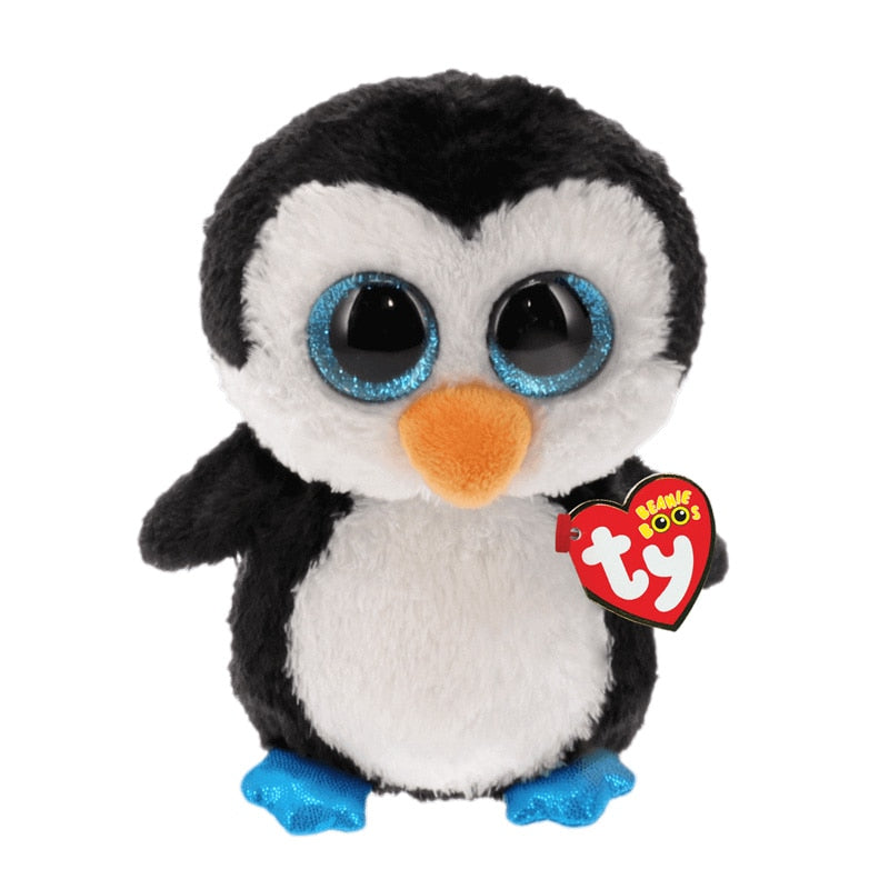 Pingüino TY Beanie Pequeño de Peluche_15 cm