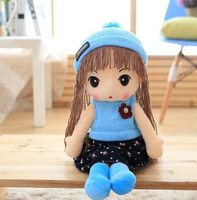 Muñeca Grande con Gorro Azul_90 cm