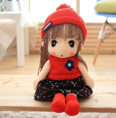 Muñeca Grande con Gorro Rojo_90 cm