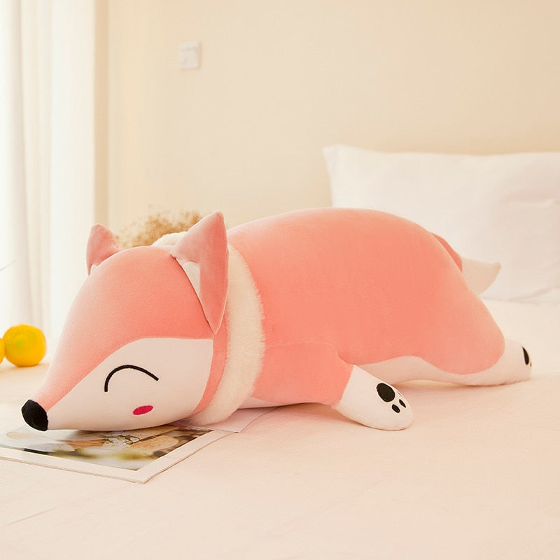 Zorro Rosa Squishy de Peluche_50 cm