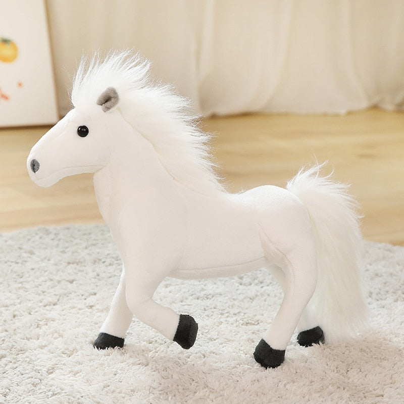Caballo Blanco de Peluche_26 cm
