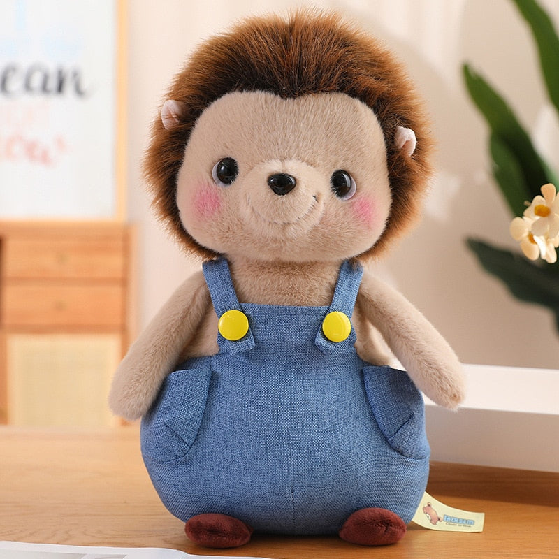 Erizo con Peto Azul de Peluche_25 cm